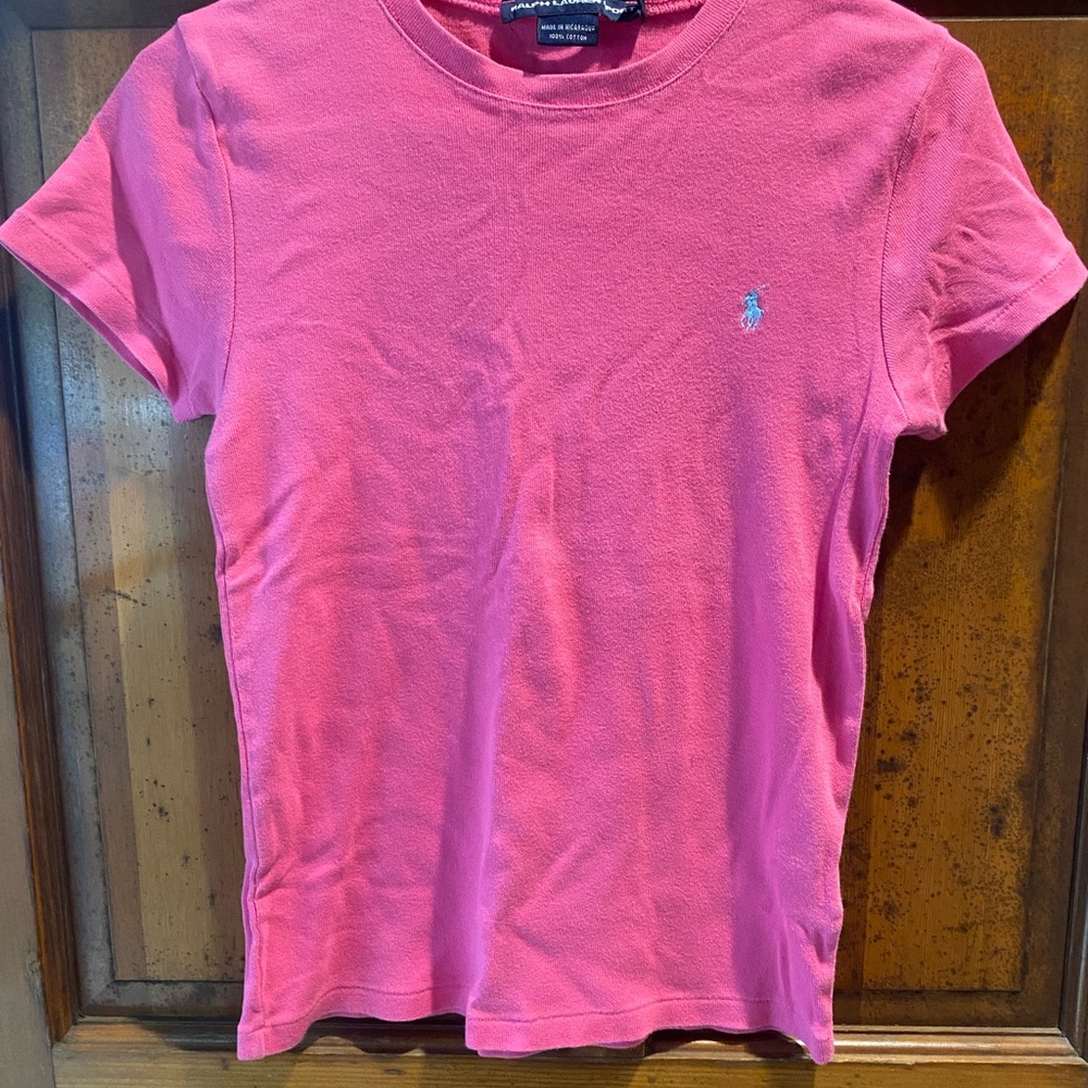 Ralph Lauren Hot Pink Short-Sleeve Crew Tee